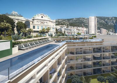 Hôtel Fairmont, Monaco – Création d’une piscine et pool bar